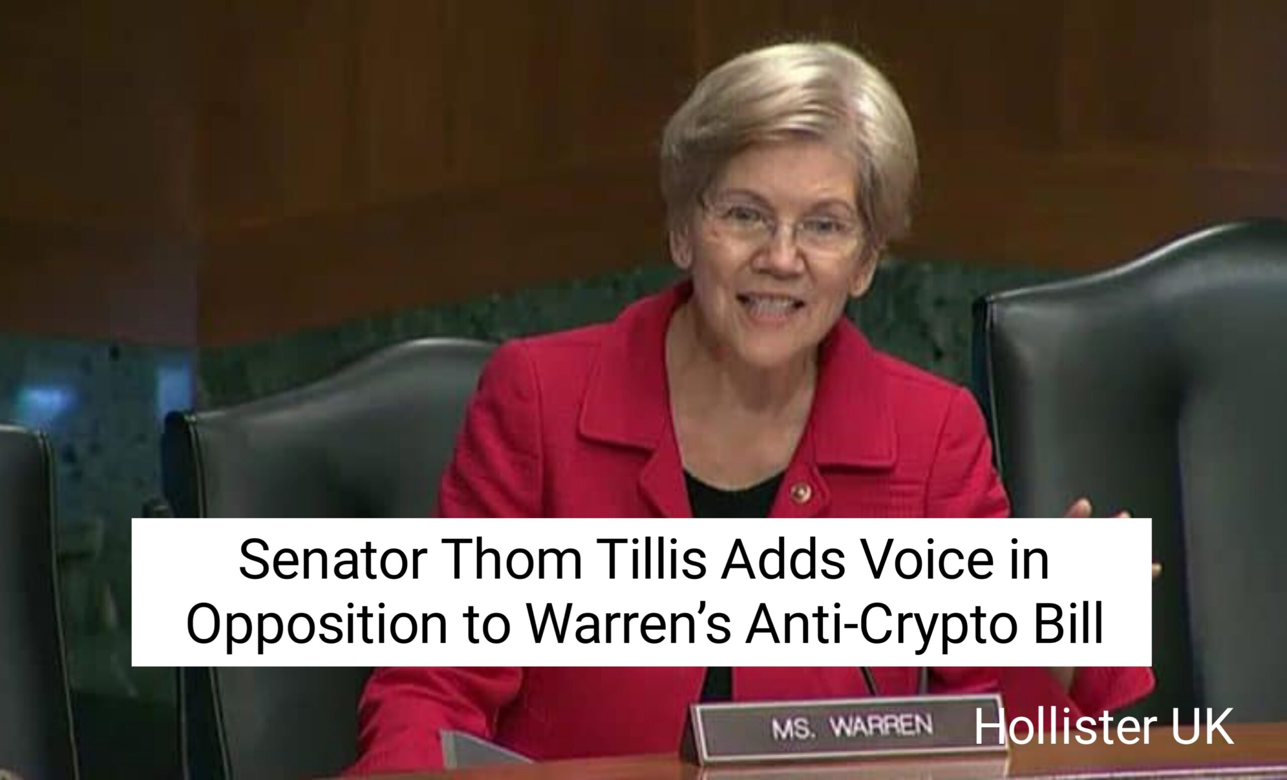 Senator Thom Tillis Adds Voice in Opposition to Warren’s Anti-Crypto Bill